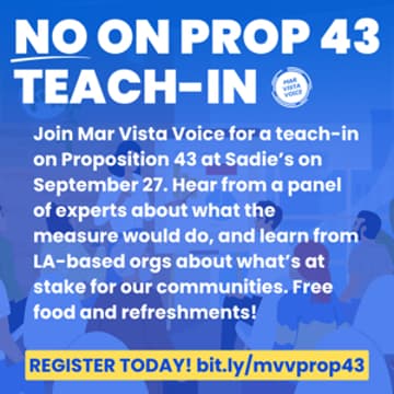 Cover Image for NO on Prop 43 teach-in