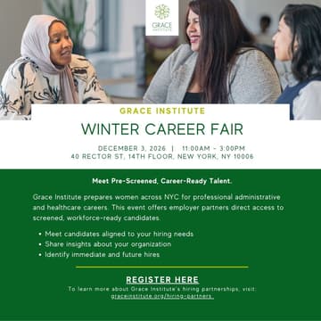 Cover Image for Grace Institute Winter Career Fair