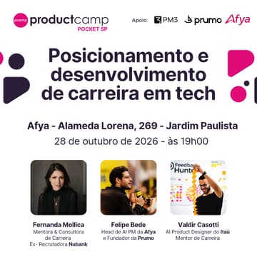 Cover Image for PCamp Pocket SP - Posicionamento e desenvolvimento de carreira em tech
