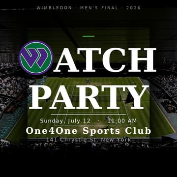 Cover Image for Wimbledon Mens Final Watch Party