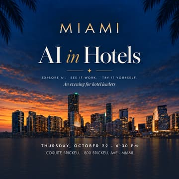Cover Image for AI in Hotels · Miami — Edition 01