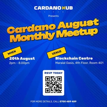 Cover Image for Cardano August Monthly Meetup