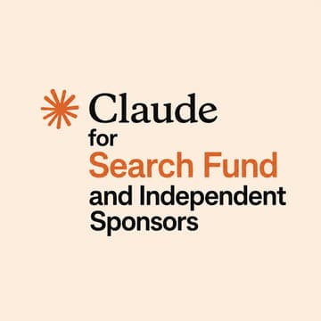 Cover Image for Claude for Search Fund & ETA Engine