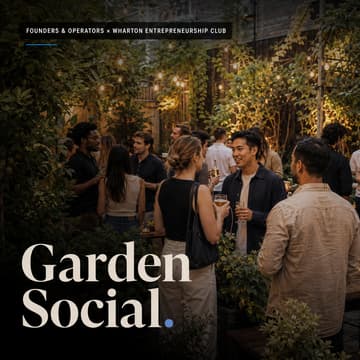 Cover Image for Founders & Operators x Wharton Entrepreneurs Social