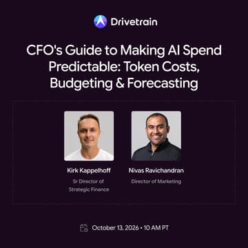 Cover Image for CFO's Guide to Making AI Spend Predictable: Token Costs, Budgeting & Forecasting