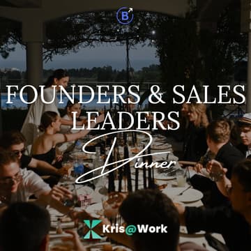 Cover Image for Founders & Sales Leaders Dinner (Seed/Series A+)