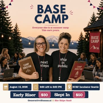 Cover Image for Base Camp: ⛺️ Everyone else is at summer camp. This one’s yours.