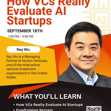 Cover Image for How VCs Really Evaluate AI Startups — with Alumni Ventures Managing Partner Ray Wu