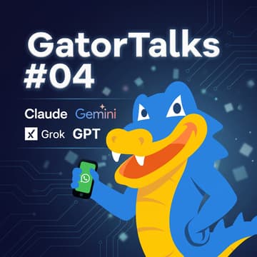 Cover Image for GatorTalks #04 - Fábrica de produtividade com IA: Construindo seu time virtual com o AllPass da HostGator.