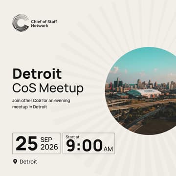 Cover Image for Detroit CoS Meet Up (Sep 25)