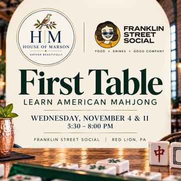 Cover Image for First Table: Learn to Play American Mahjong (2 Classes)