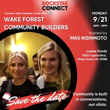 Cover Image for Free Wake Forest Community Builders Event (September)