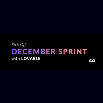 Cover Image for 💥 Kick Off: December Sprint