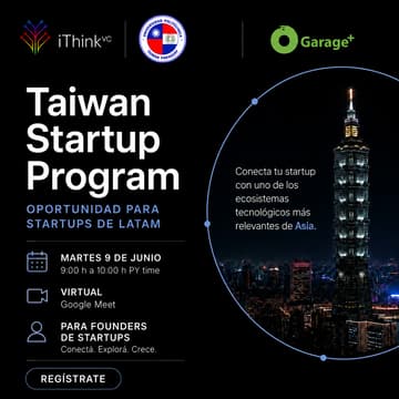Cover Image for Taiwan Startup Program: Oportunidades para Startups de LatAm