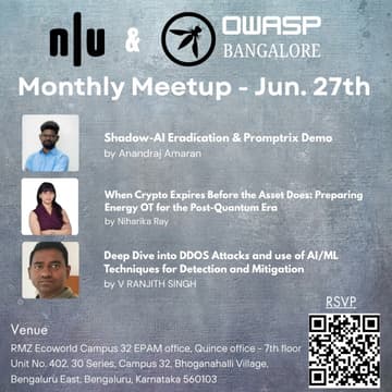 Cover Image for Null/OWASP Combined Meetup - Bangalore | 27th June 2026