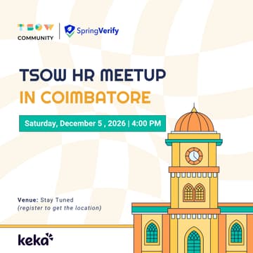 Cover Image for TSOW HR Meetup in Coimbatore