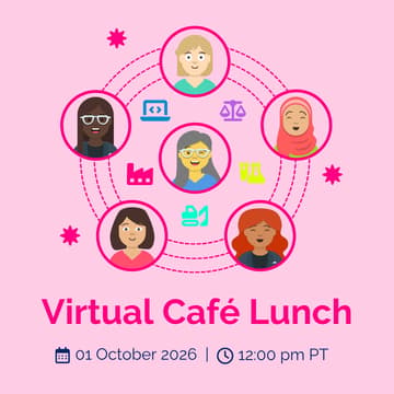 Cover Image for Women in Male-Dominated Industries Café Lunch - Virtual Edition!