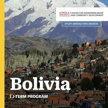 Cover Image for Info Session: Bolivia J-Term 2027