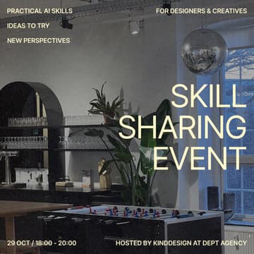 Cover Image for AI skillsharing for designers & creatives