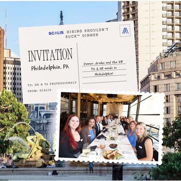 Cover Image for Hiring Shouldn't Suck™ Dinner (Philadelphia - 11/18/26)