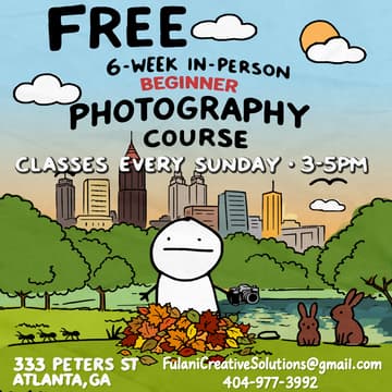 Cover Image for Photo101: Intro to Photography 1 With Fulani Jabri | lvl 1