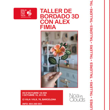 Cover Image for Taller Stumpwork (bordado en 3D) — con Alexandra Fimia