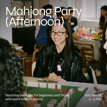 Cover Image for Afternoon session: All-Day Mahjong Party