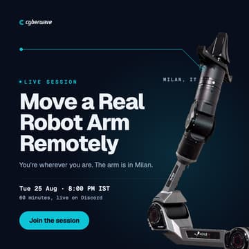 Cover Image for Move a Real Robot Arm Remotely with Cyberwave