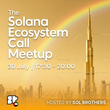 Cover Image for Superteam UAE: Solana Ecosystem Call Meetup