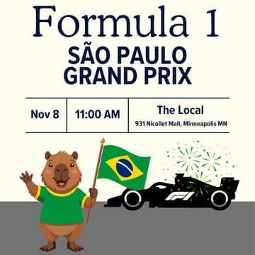 Cover Image for Formula 1 São Paulo GP Race Meetup