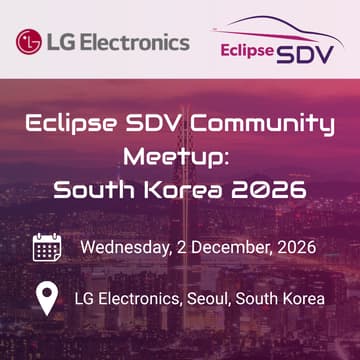 Cover Image for Eclipse SDV Community Meetup - South Korea 2026