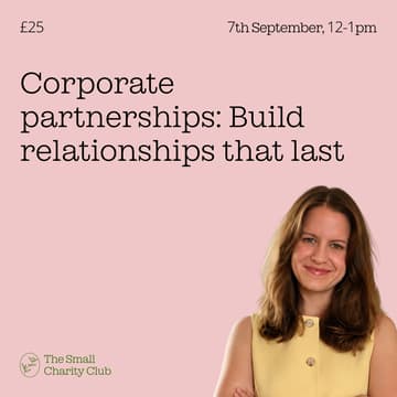 Cover Image for Corporate partnerships for small charities
