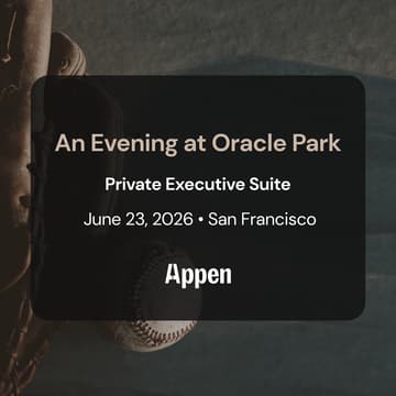 Cover Image for Baseball, AI & Conversations at Oracle Park - Hosted by Appen