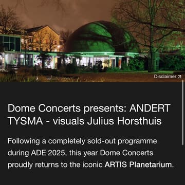 Cover Image for ADE - Dome Concerts