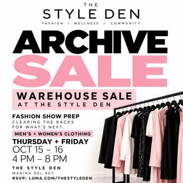 Cover Image for Fashion Warehouse Sale