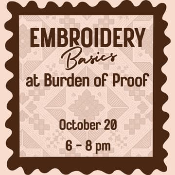 Cover Image for Embroidery Basics Workshop | Learn to Stitch with Artist Jamie Maloney