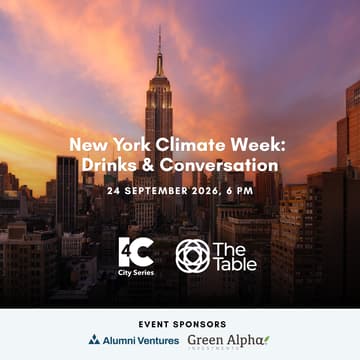 Cover Image for Drinks & Conversation with I4C & The Table @New York Climate Week