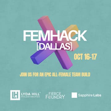 Cover Image for FEMHACK [DALLAS]: All-Female Hackathon