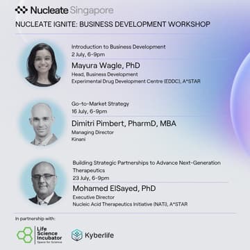 Cover Image for Nucleate Singapore Ignite Workshop Series: Business Development (BD)