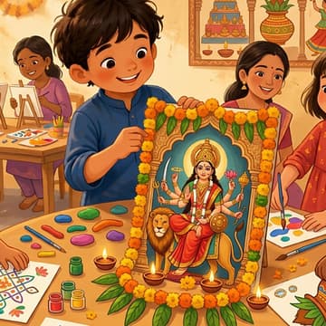 Cover Image for 🎨 Dussehra Colors & Crafts 3-5yo- Otto x Happy Hearts Kids 💛