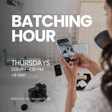 Cover Image for Batching Hour: A free weekly co-working session for founders