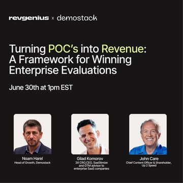 Cover Image for Turning POC’s into Revenue: A Framework for Winning Enterprise Evaluations