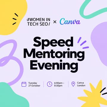 Cover Image for WTS x Canva: Speed Mentoring Evening