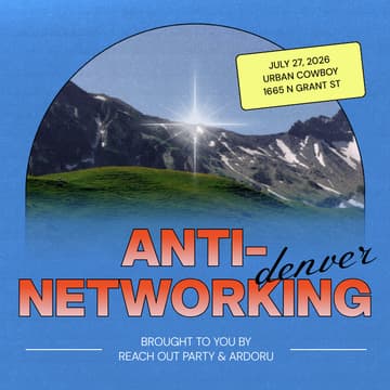 Cover Image for Anti-Networking Event (Monday, July 27)