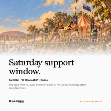 Cover Image for Saturday Builder Support Window
