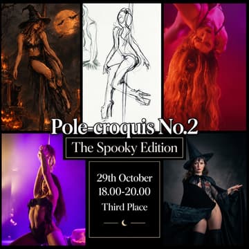 Cover Image for ThirdPlace - Croquis (Kroki) with Aslisu Art & Sthlm Life Drawing Sessions. (POLE-CROQUIS: SPOOKY EDITION)