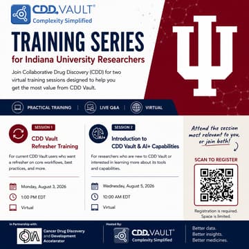 Cover Image for CDD Vault Training Series for Indiana University Researchers