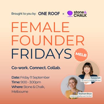 Cover Image for Female Founder Fridays - Coworking Day in Melbourne