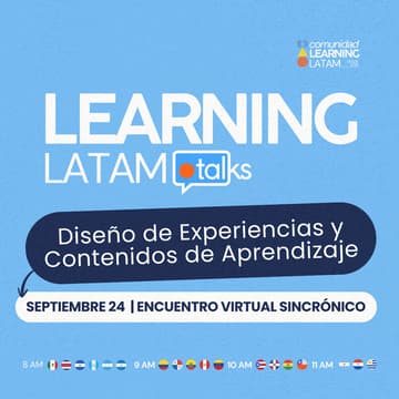 Cover Image for Learning Latam Talk: Diseño de Experiencias y Contenidos de Aprendizaje