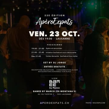 Cover Image for ApéroExpats 🥂 22nd Edition | Lausanne
